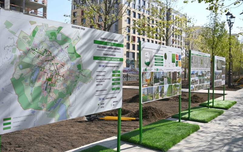 План озеленения и благоустройства столицы презентовали Президенту РК