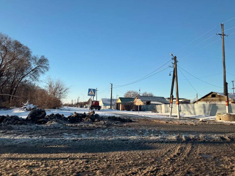 Теплотрассу в&nbsp;нескольких местах прорвало в&nbsp;Рудном