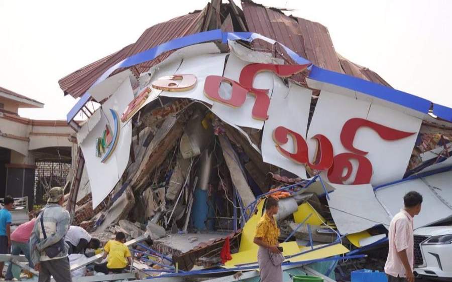 Жертвами мощного землетрясения в Мьянме стали более 1000 человек