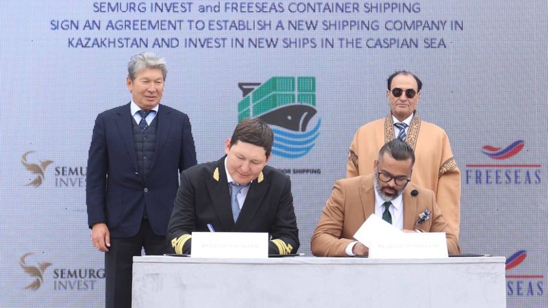 В порту Курык спустили на воду новое сухогрузное судно В порту Курык спустили на воду новое сухогрузное судно