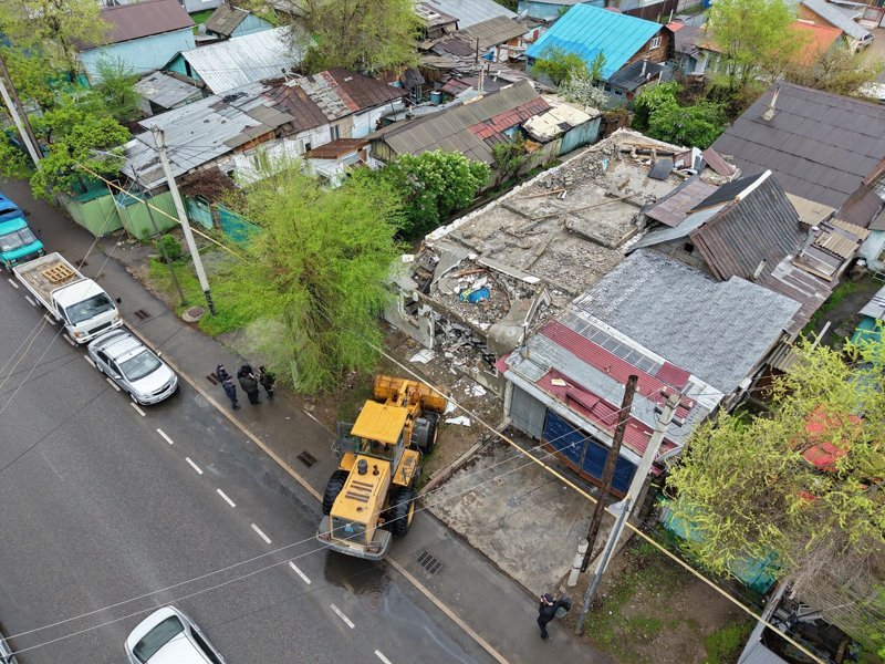 снос здания