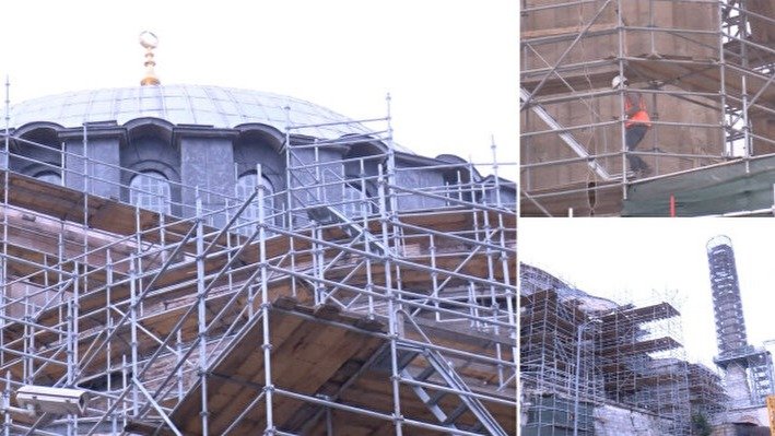 Купол легендарной мечети Айя-София впервые за 600 лет ждет реставрация Купол легендарной мечети Айя-София впервые за 600 лет ждет реставрация