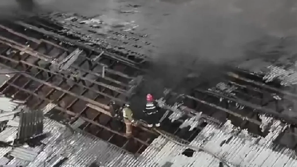 Птицефабрика загорелась в СКО