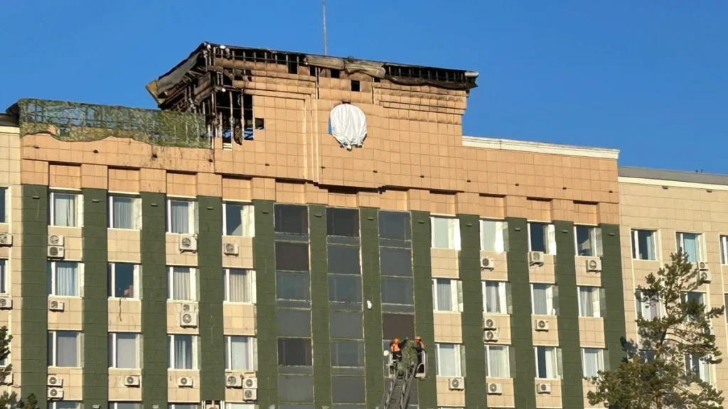 Ақтөбе облысы әкімдігінің ғимараты өртеніп кете жаздады